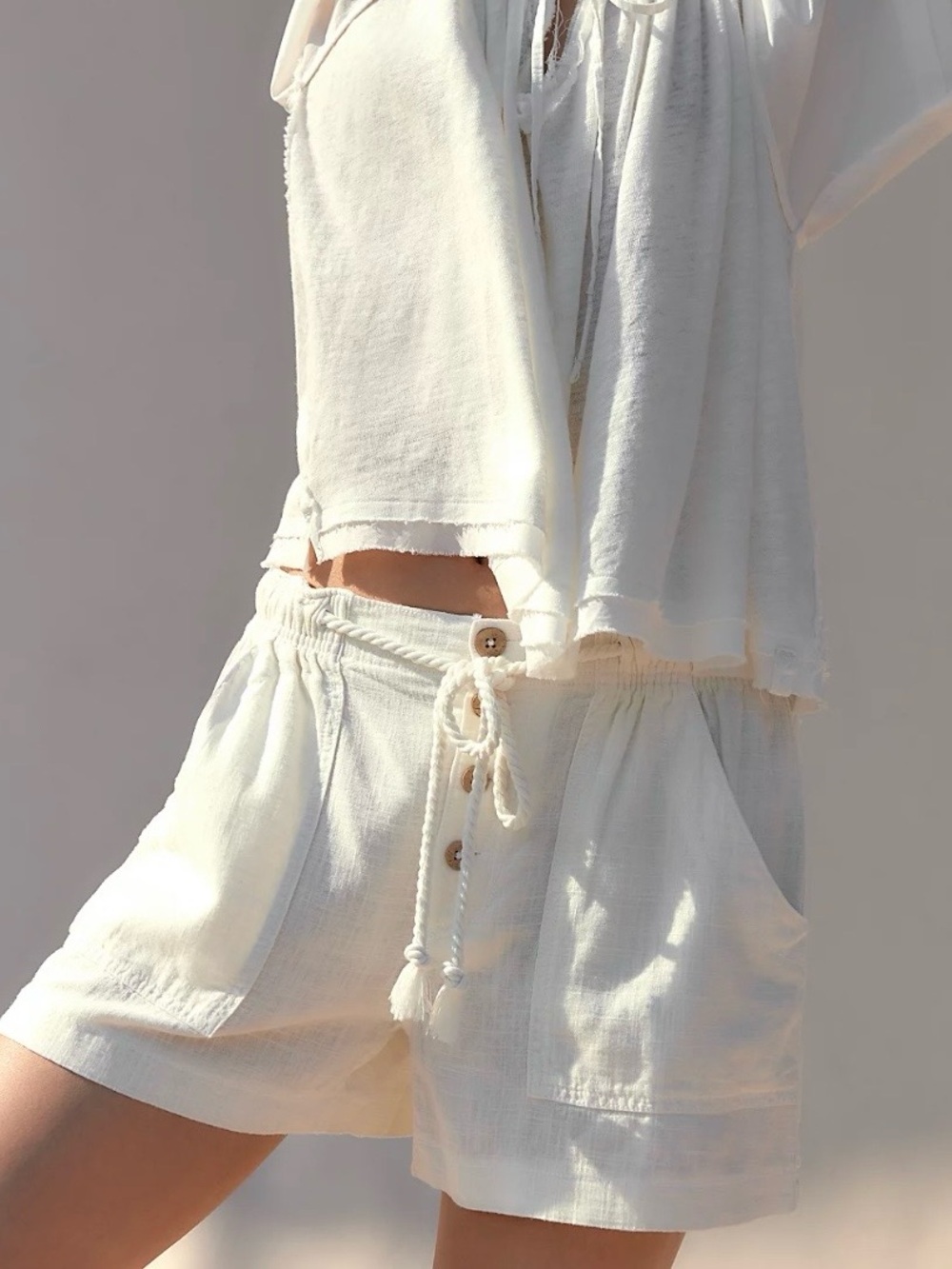 We The Free | Westmoreland Linen Pull-On Shorts
